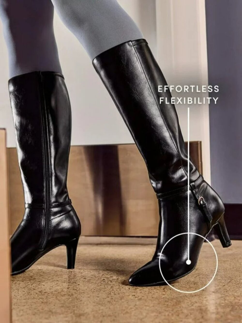 LifeStride Galant Tall Boot - Color: Black - Size: 10